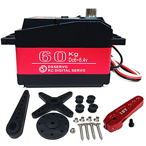 【中古】【未使用・未開封品】ANNIMOS 60KG デジタルサーボ 8.4V 高圧 ステンレススチールギア 大型トルク 高速 防水 Baja サーボ - 180度