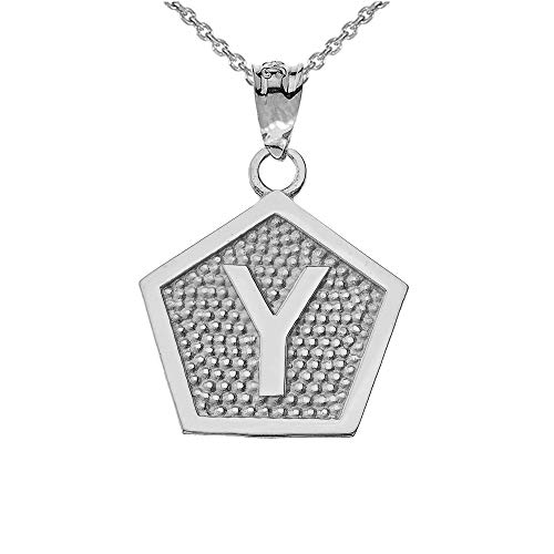 【中古】【未当て嵌める・未開封品】天使の都市 BLINGZ 10K白いことゴールド文字記号Yかしら文字五角形シャンデリヤ首飾り ゴールド