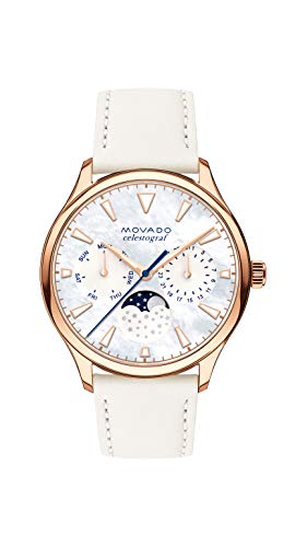 【中古】【未当て嵌める・未開封品】Movado レディース ヘリテージ サクラ色ゴールド ウォッチ プリントインデックスダイヤル ゴールド/白いこと/サクラ色 (青写真3650073)
