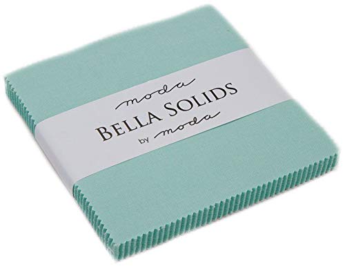 【中古】【未使用・未開封品】Moda Fabric Aqua Moda Bella ソリッドチャームパック 42-5インチ キルト 正方形|AJIMURA-SHOP