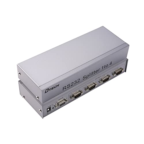 【中古】【未当て嵌める・未開封品】RS232スプリッター DTECH 4界面禾穀類取りひろげるボックス席 1x4 COM界面エキスパンダー パソコンの分かちあうや資料のキャプチャ用ワット数アダプタ付き添い人