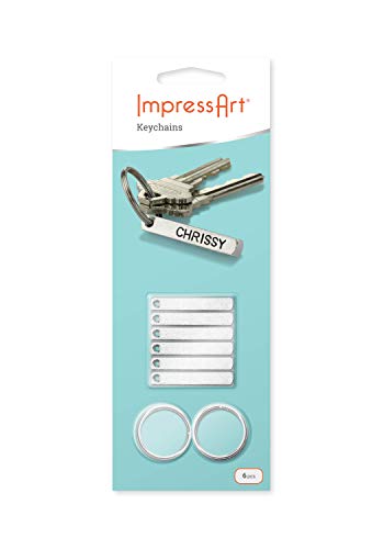 【中古】【未使用・未開封品】ImpresArt キーチェーン メタルスタンプブランクキット