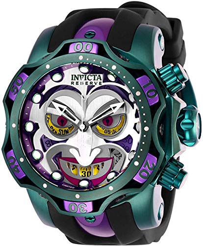 【中古】【未当て嵌める・未開封品】Invicta メンズ DC漫画雑誌 滑稽者 クォーツウォッチ 黒いこと 26790, 黒いこと, ダイビングウォッチ。