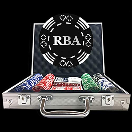 【中古】【未使用・未開封品】300ホリデー カスタムポーカーチップセット - フルネーム、イニシャル、カスタムテキスト - ポーカーチップに最適
