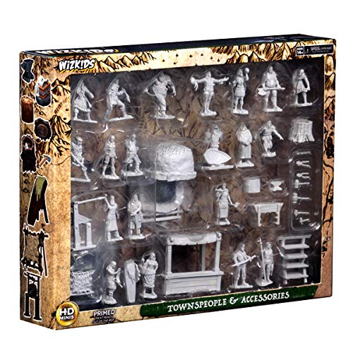 【中古】【未使用・未開封品】WizKids ディープカット:タウンマン&アクセサリー 未塗装ミニチュア、マルチカラー(WK73698)｜AJIMURA-SHOP