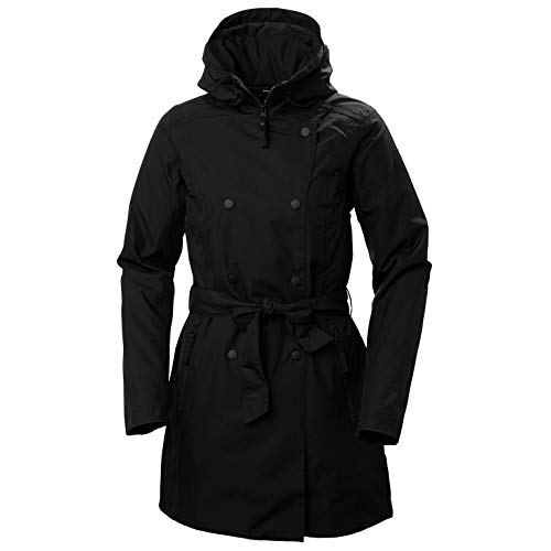 【中古】【未当て嵌める・未開封品】Helly HansenウィメンズウェルシーII不成立雨合羽トレンチコート、黒いこと、Xラージ