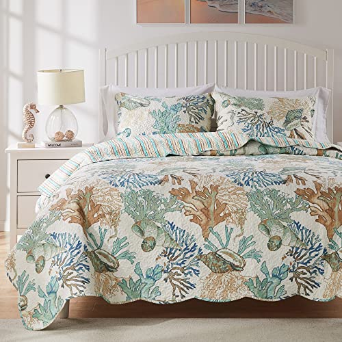 【中古】【未当て嵌める・未開封品】Atlantis-Jade-Quilt Set, 3-Piece-King