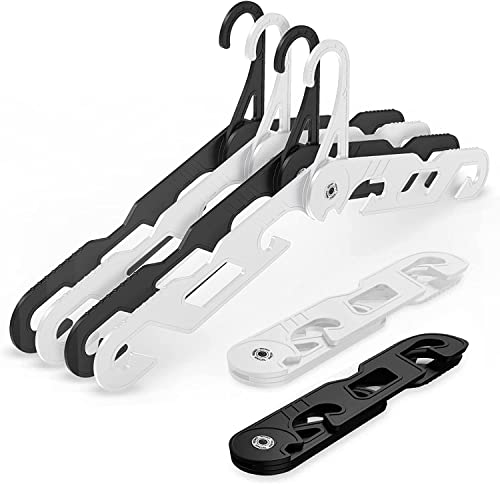 【中古】【未当て嵌める・未開封品】NICEDACKプレミアムトラベルハンガー折りたたみ式、6風呂敷き包み携帯型折りたたみ式ハンガー、百貨店ベアリング折りたたみ式ハンガー、耐久性お