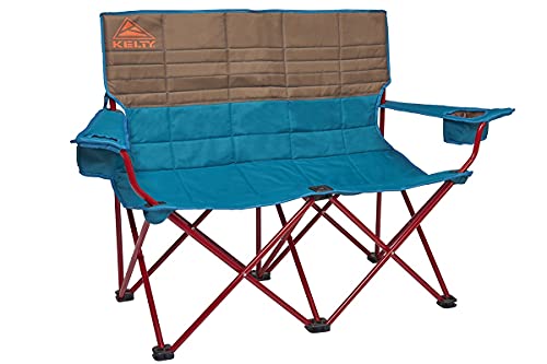 【中古】【未使用・未開封品】Kelty ラブシートキャンプチェア 深い湖/フォーレンロック ? 折りたたみダブルキャンプチェア フェスティバル キャンプ ビーチデイズ用 ? 2019