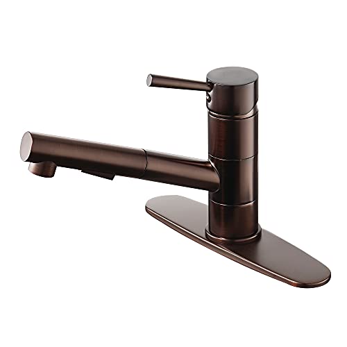 【中古】【未使用・未開封品】Kingston Brass LS8405DL コンコード シングルハンドル プルアウト キッチン蛇口 オイル磨きブロンズ