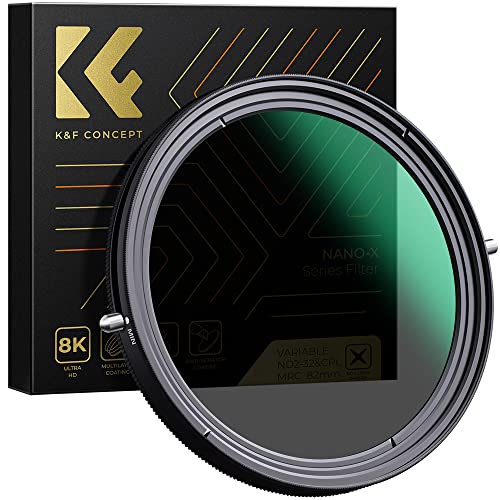 【中古】【未使用・未開封品】K&F Concept 82mm 可変フェーダー ND2-ND32 NDフィルターとCPL円偏光フィルター 2イン1 カメラレンズ用 X スポットウェザー密封なし