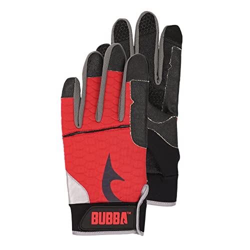 【中古】【未当て嵌める・未開封品】Bubba Ultimate フィレグローブ 耐切創性ケブラー社会システム タッチスクリーン捏ち上げる性 魚釣り 角度 小船 アウトドア S大きさ