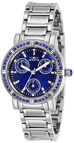 【中古】【未当て嵌める・未開封品】Invicta Women\u0027s Angel Steel Bracelet \u0026 Case Quartz Blue Dial Analog Watch 29114