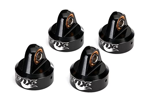 【中古】【未使用・未開封品】Traxxas TRA8456 - ショックキャップ、アルミニウム(ブラックアルマイト)、Fox Shocks (4)|AJIMURA-SHOP