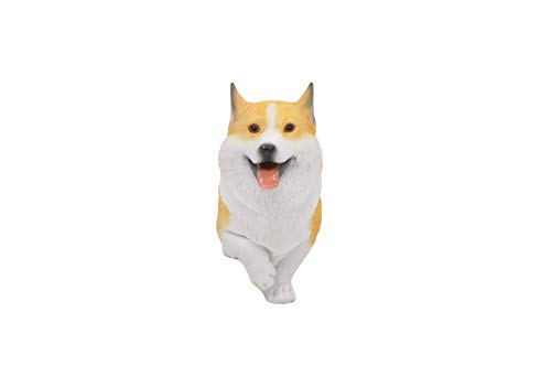 【中古】【未使用・未開封品】Comfy Hour Doggylandコレクション ミニチュア犬コレクション 6インチ スタンディングウェルシュコーギー犬 本物そっくりの動物像 ホーム装飾 イ