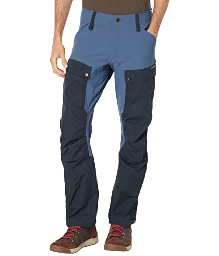 【中古】【未当て嵌める・未開封品】Fjallraven - メンズ ケブパンツ ロング、ダークネイビー/アンクル青碧、44