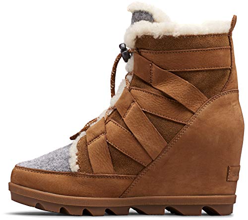 【中古】【未当て嵌める・未開封品】Sorel Joan of Arctic Wedge II Cozy, キャメルブラウン。, 10