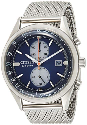 【中古】【未使用・未開封品】Citizen メンズ チャンドラー シルバートーン クォーツ時計、クロノグラフ