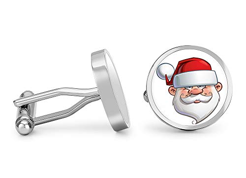 【中古】【未当てはめる・未開封品】オークモント カフスリンク サンタカフスリンク 聖ニコラス クリスマスカフスリンク