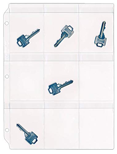【中古】【未使用・未開封品】StoreSMART キーホルダー - 透明ビニールバインダーページ - 25パック - フラップ付きトップロード - RMSTWPF-KEY-25