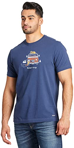 【中古】【未使用・未開封品】Life is Good Men Half Full Vintage Crusher Tee