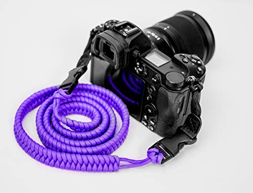 【中古】【未使用・未開封品】Maven パラコード カメラストラップ (スキニー、パープル)