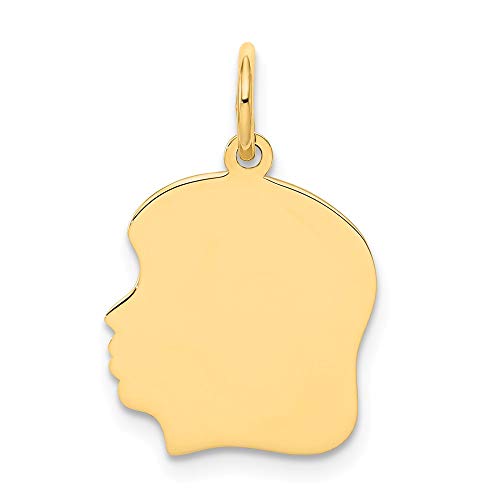 【中古】【未当て嵌める・未開封品】14K 黄色ゴールド 飾り気の無い 並み並み .009 ゲージ 人間の顔 左 刻みつける能力のある 御姉さん 尖端 惹きつける
