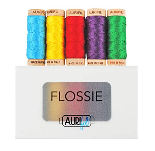 【中古】【未使用・未開封品】Flossie Aurifil スレッドキット 5つの小さなスプールAurifloss AC30FC5