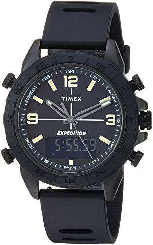 【中古】【未当て嵌める・未開封品】Timex メンズ 探検 草わけ ジャズバンド 41粍 ウォッチ 黒いこと