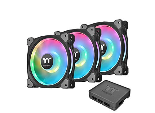 【中古】【未当て嵌める・未開封品】Thermaltake Riing Duo PLUS 14 RGB Radiator Fan TT PE -3Pack- マイコン入れもの気違い 14糎 FN1289 CL-F078-PL14SW-A