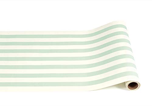 【中古】【未使用・未開封品】Hester and Cookストライプテーブルランナー - パーティーや結婚式に - アメリカ製 20\" x 25 グリーン KP482