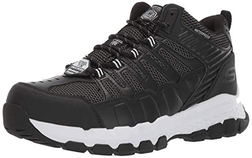 【中古】【未当て嵌める・未開封品】Skechers Men\u0027s Queznell Boot, Black/White, 13 M US その他-靴