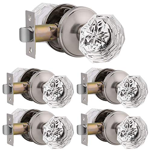 【中古】【未使用・未開封品】ガラスドアノブ-C03SN-1/3/5/6/10パック Passage-Keyless C3-SNPS-LF-5Pack