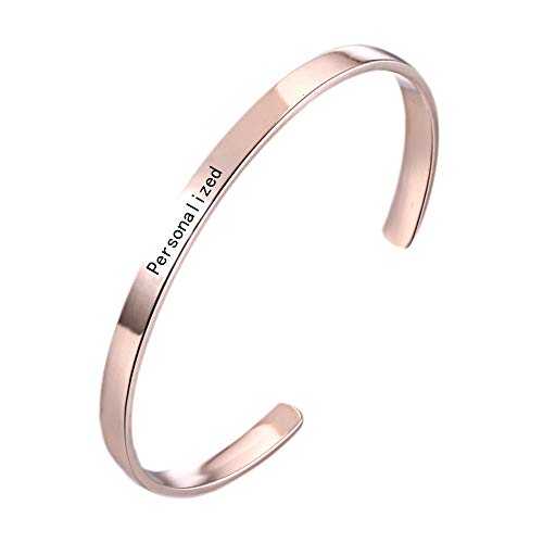 【中古】【未使用・未開封品】Mainbead カスタムネームポジティブインスピレーショナルブレスレット パーソナライズジュエリー イニシャル刻印 名前カスタムブレスレット&バン 28,645円