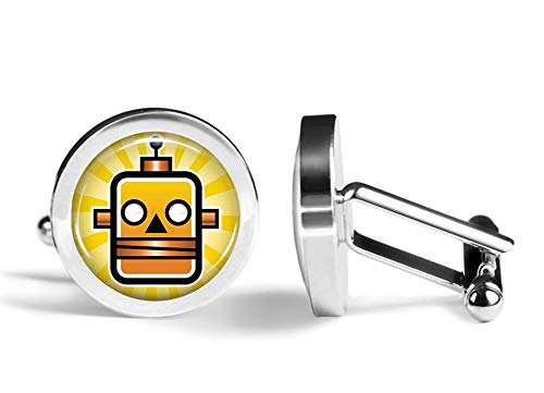 【中古】【未使用・未開封品】Oakmont カフスボタン ロボット カフスボタン 角度付き