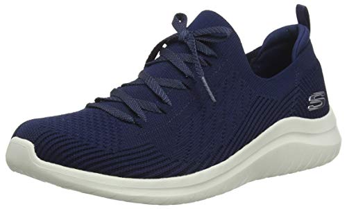 【中古】【未当て嵌める・未開封品】(スケッチャーズ) Skechers レディース ウルトラフレックス2.0 スニーカー, 米国海軍, 24
