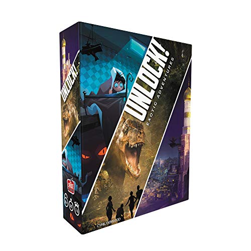 【中古】【未使用・未開封品】Unlock! エキゾチックアドベンチャーカードゲーム | 大人と子供のためのエスケープルームゲーム | 家族ゲームナイトのためのミステリーゲーム ||AJIMURA-SHOP