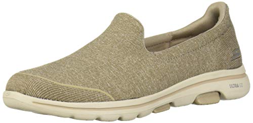 【中古】【未当て嵌める・未開封品】Skechers Women\u0027s GO Walk 5-15932 Shoe, Taupe, 8 M US