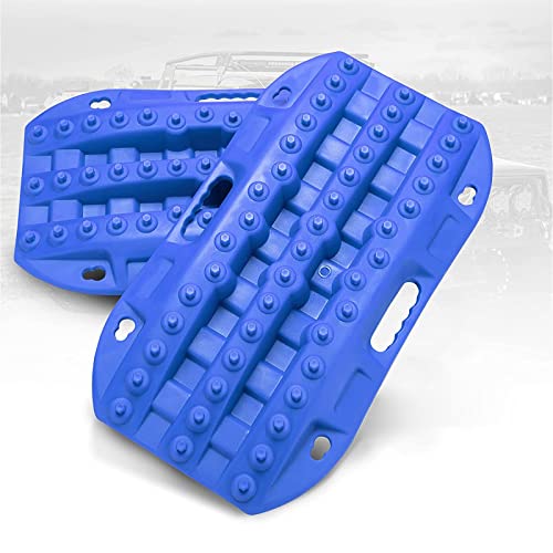 【中古】【未使用・未開封品】BUNKER INDUST オフロードトラクションボード 2個 リカバリートラック トラクションマット 4×4 ジープ泥 砂 雪トラクション ラダー ブルー タイ