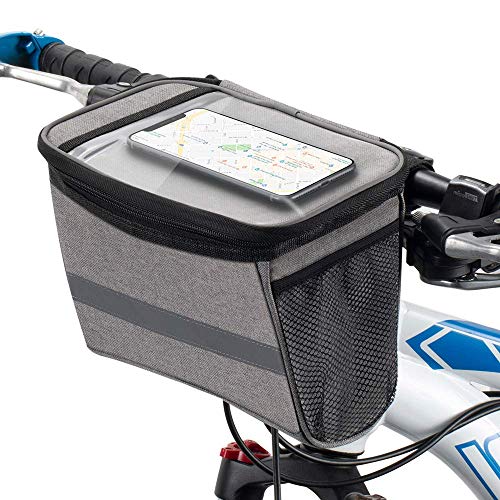 【中古】【未使用・未開封品】WOTOW 自転車ハンドルバーバッグ 自転車バスケットフロント 食べ物を暖かく保つ 断熱 防水 自転車クーラー 収納パック メンズ レディース キッズ
