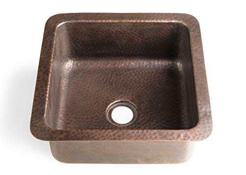【中古】【未使用・未開封品】Monarch Abode 純銅 17093 手打ちグラスゴー デュアルマウントバー プレップシンク (12インチ)