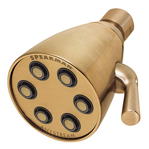 【中古】【未使用・未開封品】Speakman S-2252-BBZ Icon Anystream 多機能調節可能真鍮シャワーヘッド 2.5GPM つや消しブロンズ