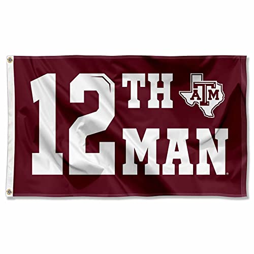 【中古】【未使用・未開封品】テキサス A&M 12th Man カレッジフラッグ