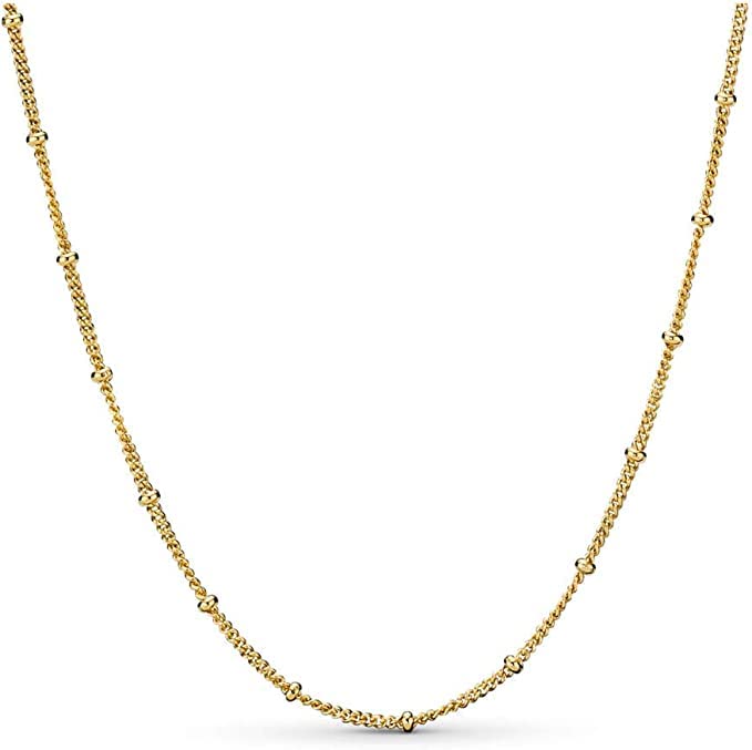 【中古】【未使用・未開封品】Pandora Shine 70cm ビーズネックレス 65cmと60cmまで調節可能, 金属
