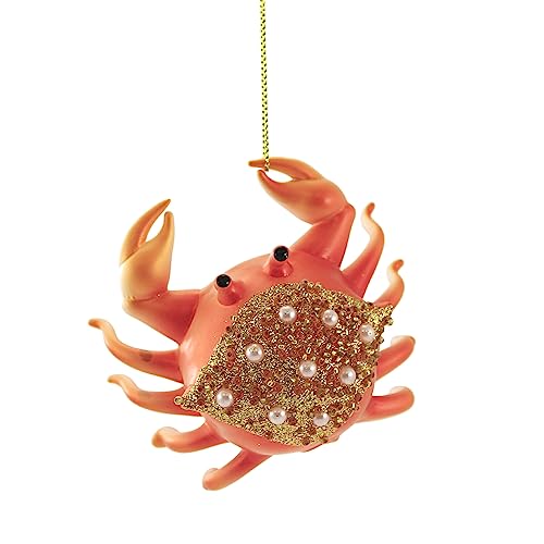 【中古】【未使用・未開封品】Enesco Coast Pacific ゴールドカニオーナメント
