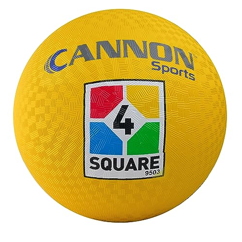 【中古】【未当て嵌める・未開封品】Cannon Sports 黄み 4四角い ユーティリティプレイグラウンドボール その他-スポーツ・アウトドア