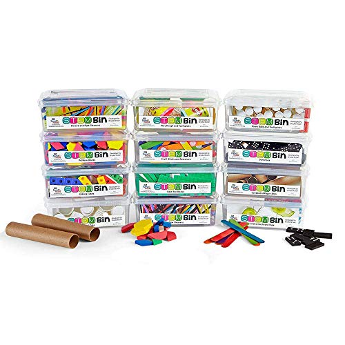 【中古】【未使用・未開封品】hand2mind STEMビンキット Brooke Brown 子供用 5~10歳 19種類の操作 8枚のチャレンジ自分用カード 8枚のライティングカード 8枚の先生ガイド ホ