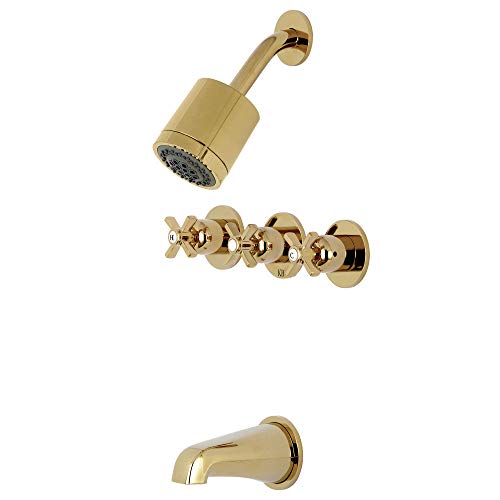 【中古】【未使用・未開封品】Kingston Brass KBX8132ZX ミレニアムタブ/シャワー蛇口 ハンドル3個付き 光沢真鍮 63,355円