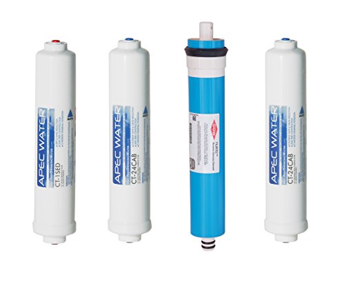 【中古】【未当て嵌める・未開封品】APEC Water Systems FILTER-MAXQUICK 亜米利加製 90 GPD 完膚なきまで取り替えっこ用水漉し書き割り 窮まりの続きもの 逆にじみ出る水水漉し取り合わせ RO-QUICK90 ステー