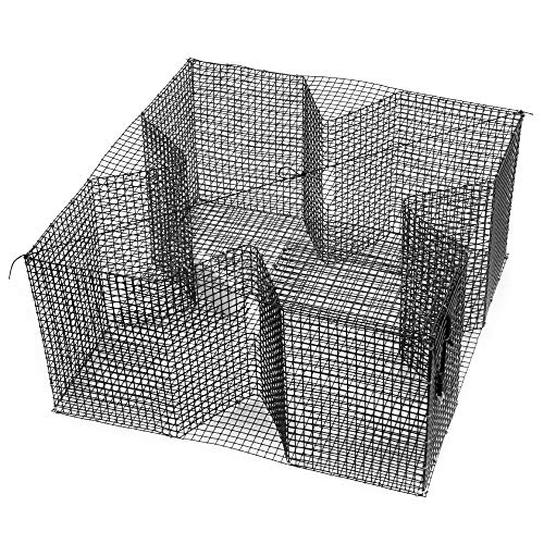 【中古】【未使用・未開封品】Nets & More ベイトトラップ24インチ x 24インチ、深さ12インチ、1/2インチ x 1/2インチメッシュブリームや他の餌魚用ブラックPVCコーティングワ 43,881円